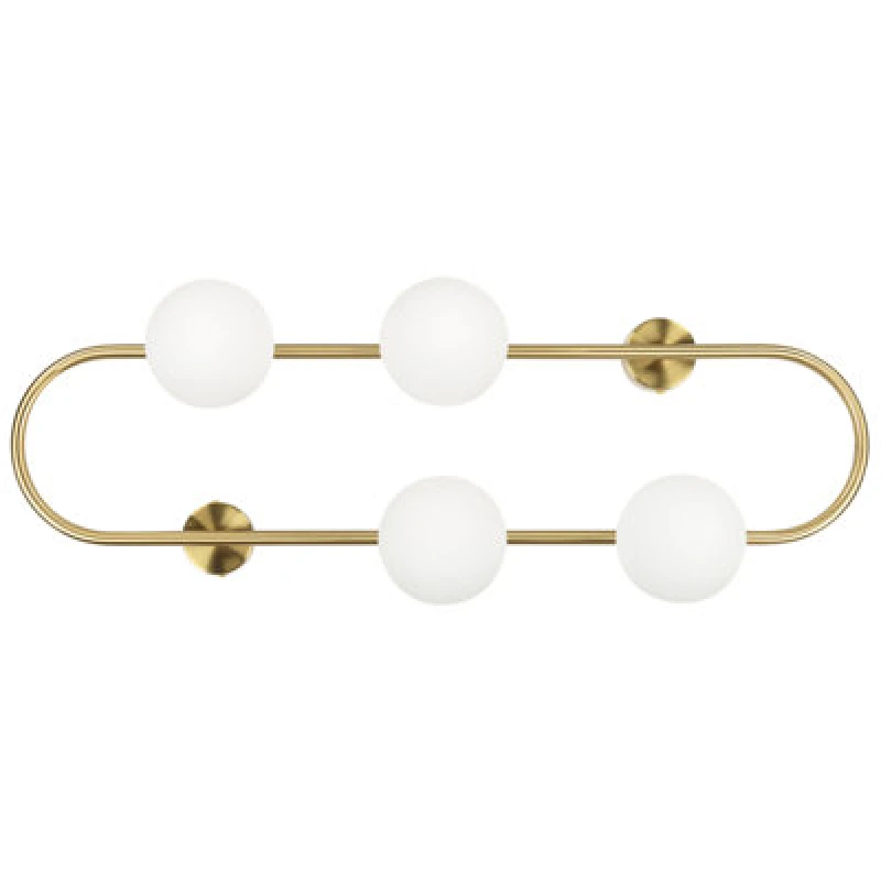 Image of Beliani Wall Lamp Yango Metal Gold