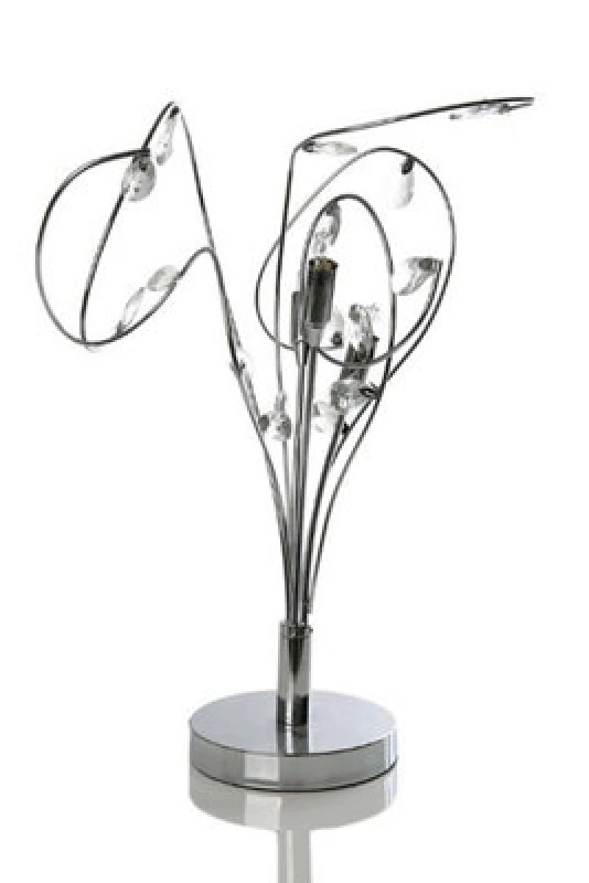 Image of K Living Kliving Bremen G9 Halogen Curly Crystal Table Lamp