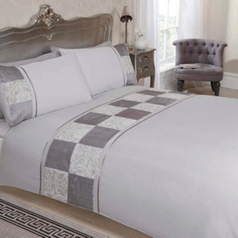 Image of Rapport Home Batiste Polycotton Duvet Cover Set With Pillowcase in Beige Size: King Beige Unisex King