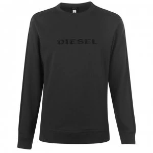 Image of Diesel Stripe Willy Sweatshirt - Dk Grey Mel 96B