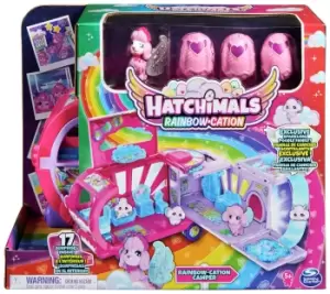Image of Hatchimals Rainbow Road Camper Playset