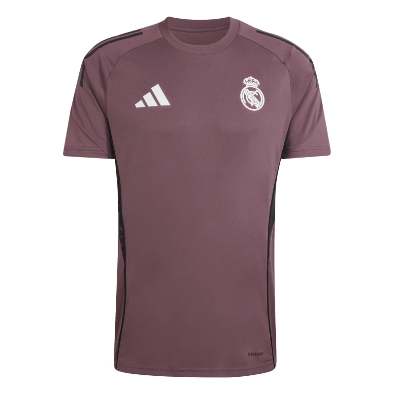Image of adidas Mens Real Madrid Short Sleeve T-Shirt Purple male S