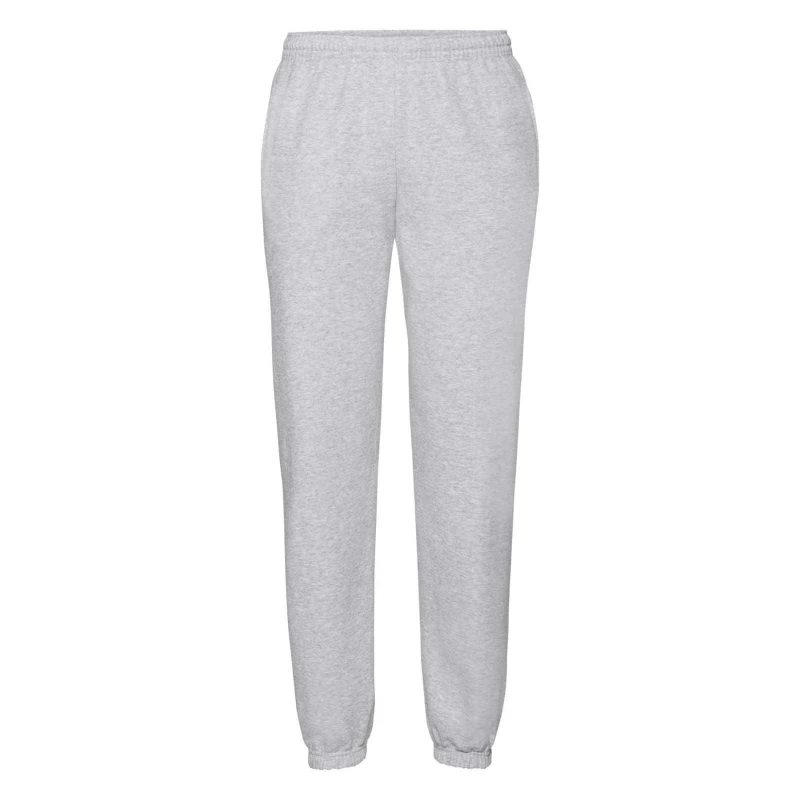 Image of Fruit Of The Loom Fruit of the Loom Men Premium 70 30 Elasticated Jog Pants Jogging Bottoms in Grey Size: Small Grey S Male 5054171270279