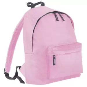 Image of Bagbase Fashion Backpack / Rucksack (18 Litres) (Pack of 2) (One Size) (Classic Pink/Graphite)