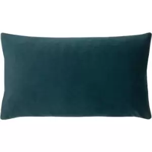 Image of Sunningdale Velvet Rectangular Cushion Kingfisher, Kingfisher / 30 x 50cm / Polyester Filled