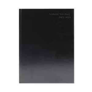 Image of Academic Diary Week To View A4 Black 2023-2024 KF3A4ABK23 KF3A4ABK23