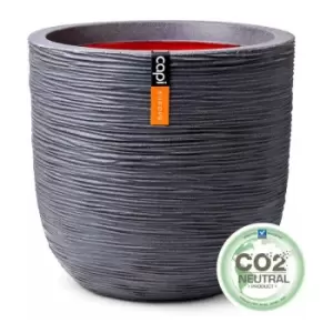Image of Planter ball Rib NL 55x53 dark grey