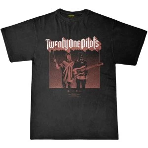 Image of Twenty One Pilots - Torch Bearers Unisex Medium T-Shirt - Black