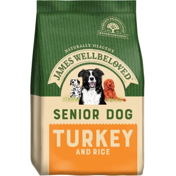 Image of James Wellbeloved Senior Turkey and Rice Dog Food 2kg