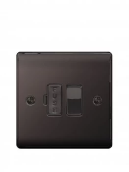 Image of British General Electrical Raised Switched Fcu - Black Nickel