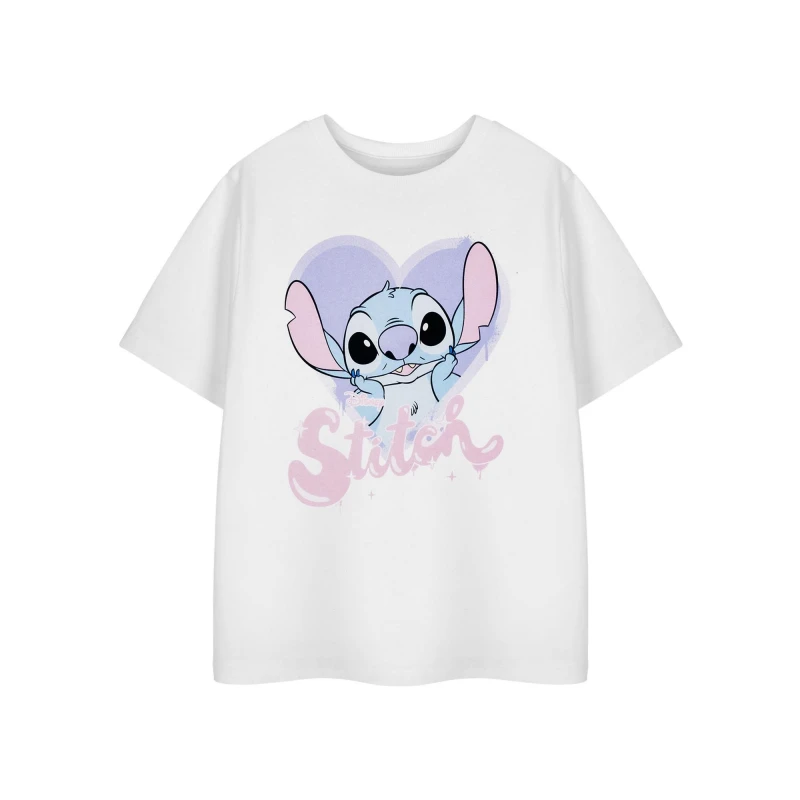 Image of (13-14 Years) Disney Short Sleeved T-Shirt (Girls White)