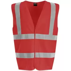 Image of Unisex Waistcoat (l) (Red) - Red - Pro RTX High Visibility