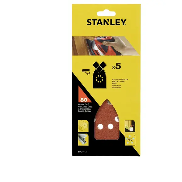 Image of Stanley Sanding Sheets - 80G - STA31442-XJ