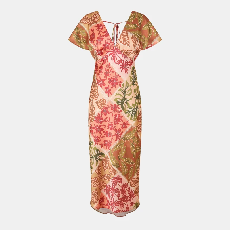 Image of Biba Womens Midi Slip Dress Patchwork female 8 (XS)