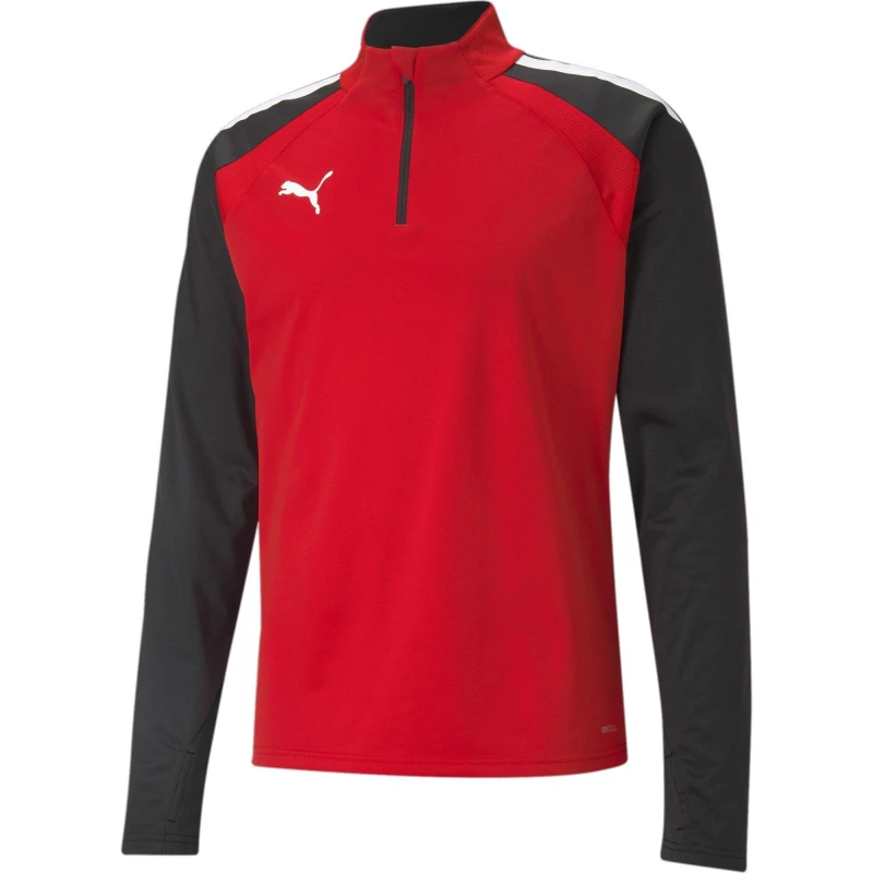 Image of Puma Mens Teamliga 1/4 Zip Fleece Red male S