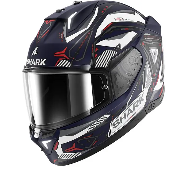 Image of Shark SKWAL i3 Linik Mat Blue White Red BWR Full Face Helmet L