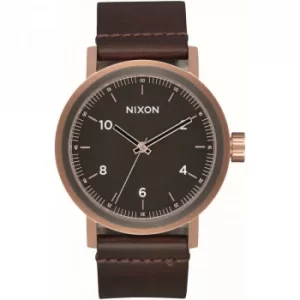 Image of Mens Nixon The Stark Leather Watch