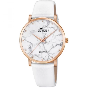 Image of Lotus White Ladies Watch - L18703/3