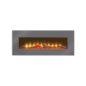 Image of Sureflame WM-9505 Electric Wall Mounted Fire with Remote in Grey, 42 Inch