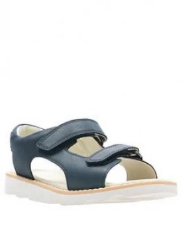 Image of Clarks Boys Crown Root Sandal - Navy, Size 2 Older