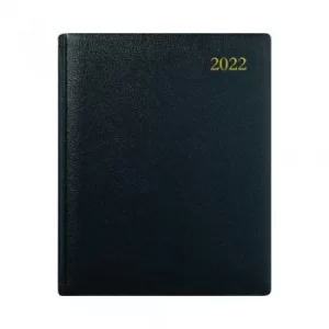 Image of Collins Quarto Diary Week To View Appointment Black 2022 QB7