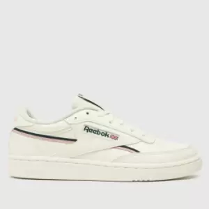 Image of Reebok White & Black Club C 85 Vegan Trainers