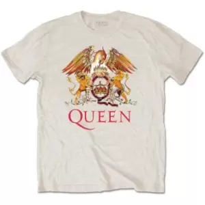 Image of Queen - Classic Crest Unisex Medium T-Shirt - Neutral