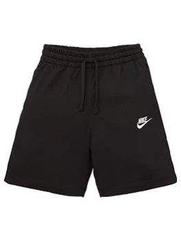 Image of Nike Boys NSW Jersey Short - Black/White, Size S=8-9 Years