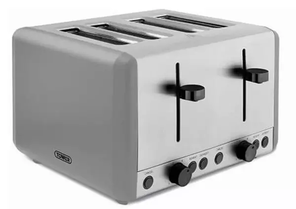Image of Tower Sera T20086GRY 4 Slice Toaster