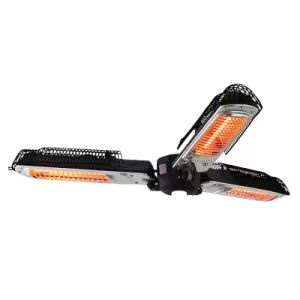 Image of Outsunny Electric Infrared Quartz Heater, 1500 W-Black