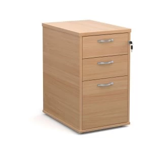 Image of Dams Maestro Three-Drawer Desk-High Pedestal 600mm - Beech