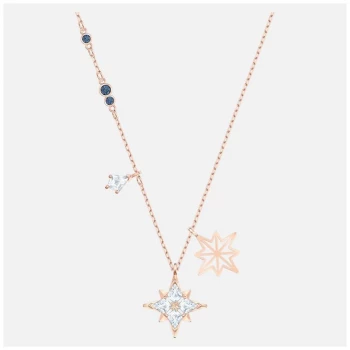 Image of Swarovski Symbolic |Rose-Gold Plated White |Star |Necklace Jewellery