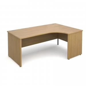 Image of Maestro 25 PL Right Hand Ergonomic Desk 1800mm - OAK Panel Leg Design