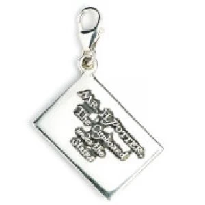 Image of Harry Potter Sterling Silver Hogwarts Acceptance Letter Clip on Charm