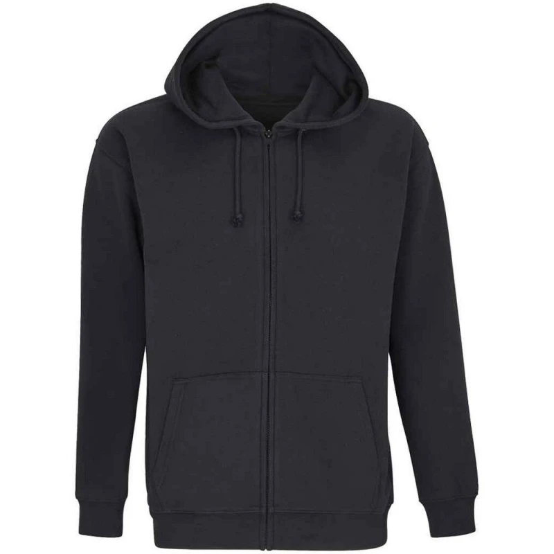 Image of SOL'S Mens Carter Full Zip Hoodie in Black Size: XS Black Male XS