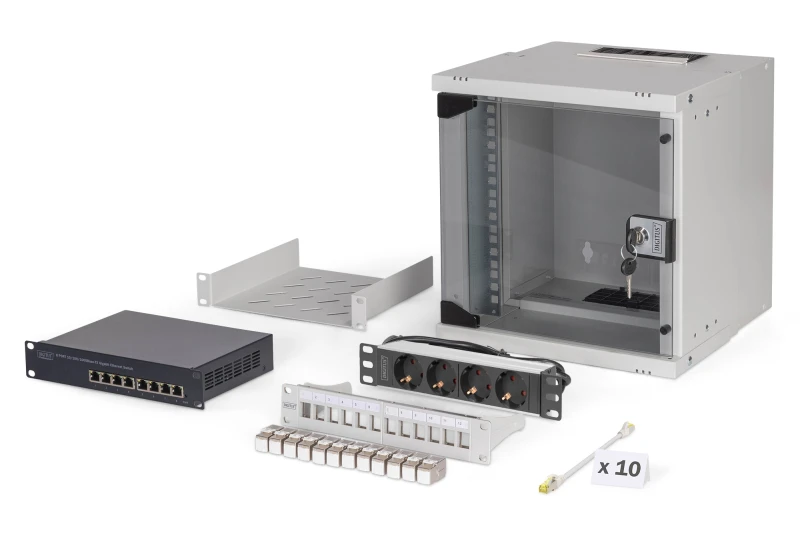 Image of Digitus SOHO Pro network set. 254mm (10") - 6U. 315 x 300 mm (W