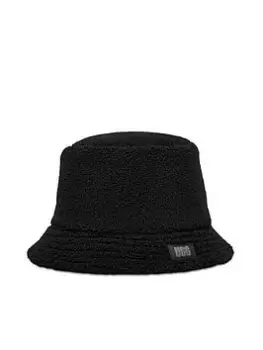 Image of UGG Sherpa Bucket Hat - Black, Women