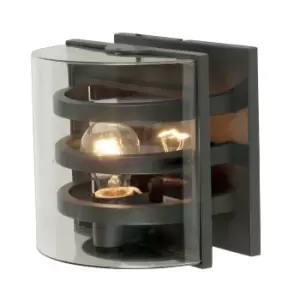 Image of Outdoor IP54 Wall Light Graphite LED E27 100W d01055