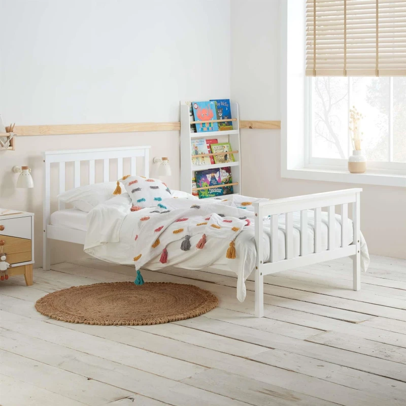 Image of Birlea Single Bed Frame & Mattress White Wood Birlea Sleepsoul Cambridge 3FT White Single Unisex 5056206654276