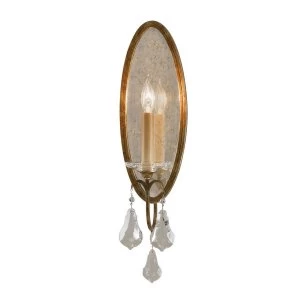 Image of 1 Light Indoor Candle Wall Light Bronze, E14