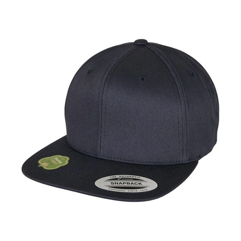Image of Flexfit by Yupoong Mens Cotton Snapback Cap in Dark Navy Dark Navy Male One Size