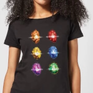 Image of Avengers Infinity Stones Womens T-Shirt - Black - M