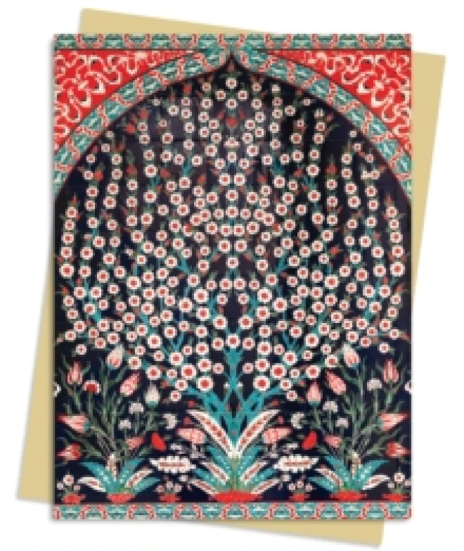 Image of Turkish Wall Tiles Greeting Card Pack : Pack of 6 Cards