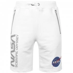 Image of Alpha Industries Alpha NASA Odyssey Shorts - White 09