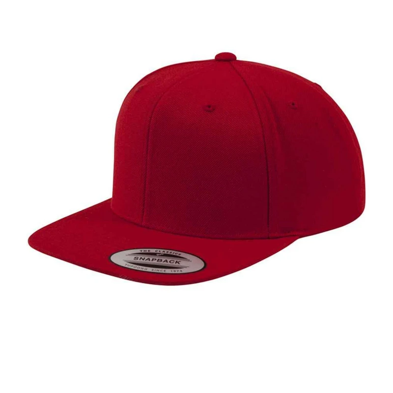 Image of Flexfit Flexfit Men Classic Snapback Cap in Dark Red Dark Red One Size Male 5063470794164