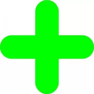 Image of Green Symbol ”” Floor Graphic adheres to most