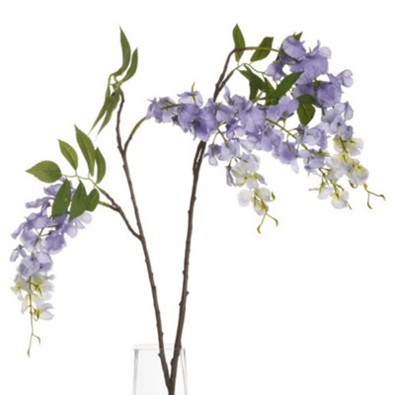 Image of Hill Interiors Artificial Wisteria Plant Lilac (One Size)