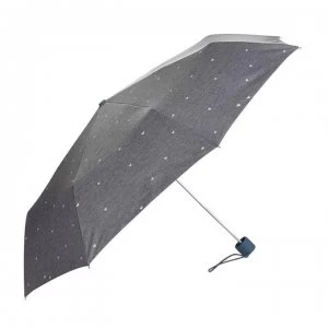 Image of Fulton Super Lite Denim Hearts Umbrella - Denim PnkHearts