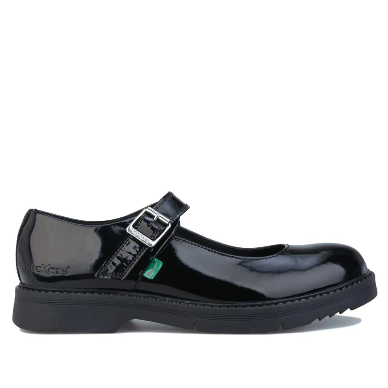 Image of Kickers Finley Patent Shoes - Black 6