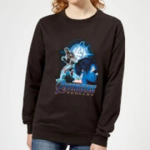 Image of Avengers: Endgame Hulk Suit Womens Sweatshirt - Black - M